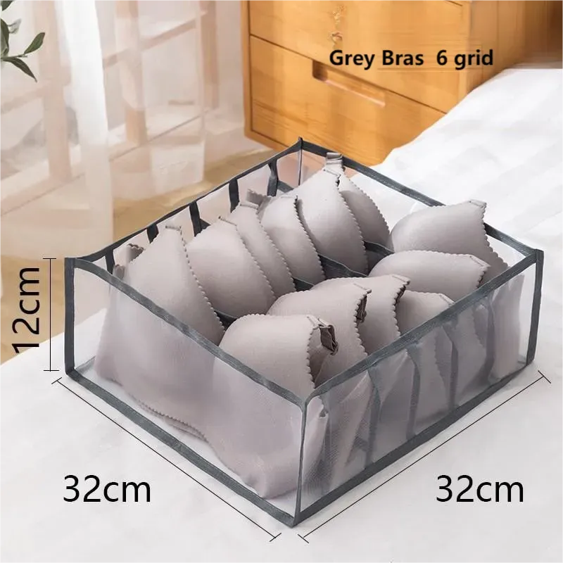 1pc Underwear Drawer Organizer Storage Box Foldable Closet Organizers Drawer Divider for Underpants Socks and Bras