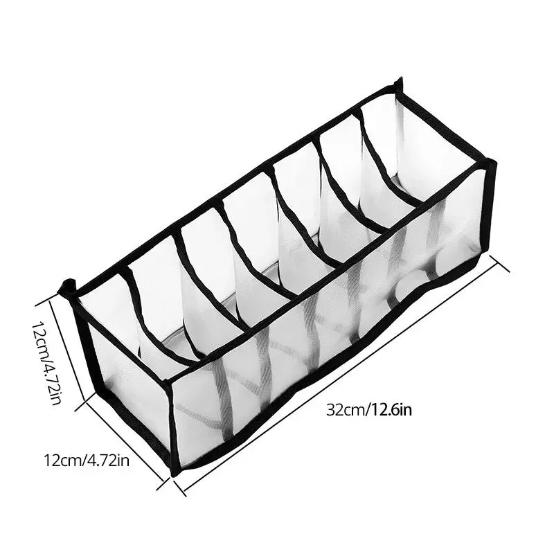 1pc Underwear Drawer Organizer Storage Box Foldable Closet Organizers Drawer Divider for Underpants Socks and Bras