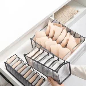 1pc Underwear Drawer Organizer Storage Box Foldable Closet Organizers Drawer Divider for Underpants Socks and Bras