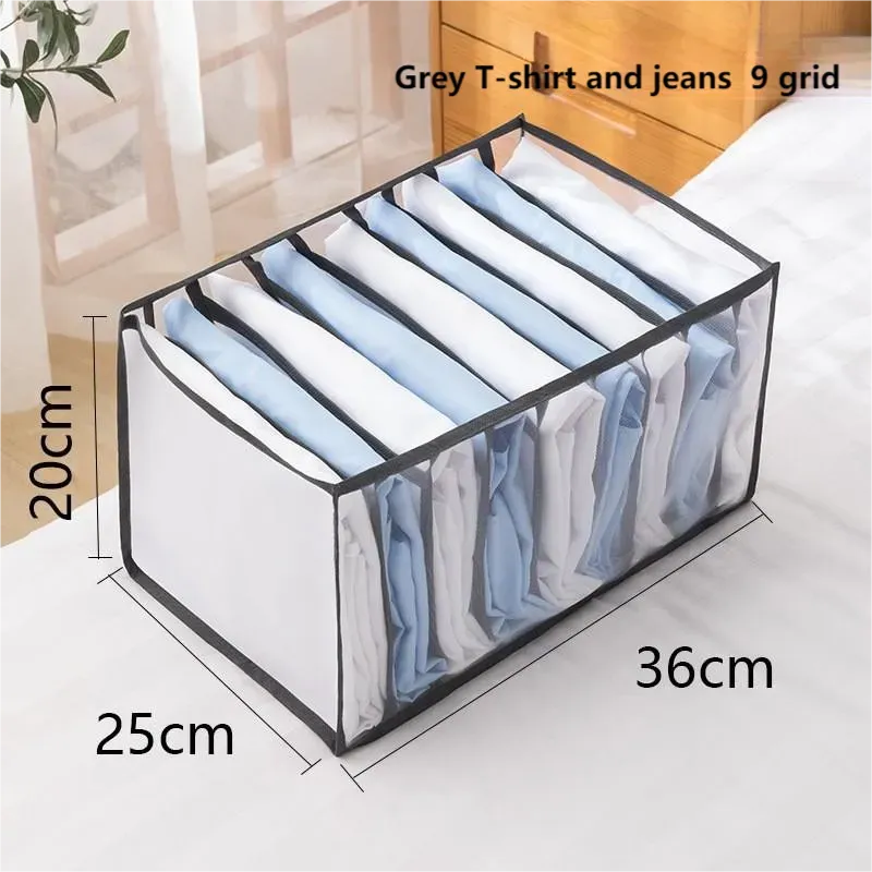 1pc Underwear Drawer Organizer Storage Box Foldable Closet Organizers Drawer Divider for Underpants Socks and Bras
