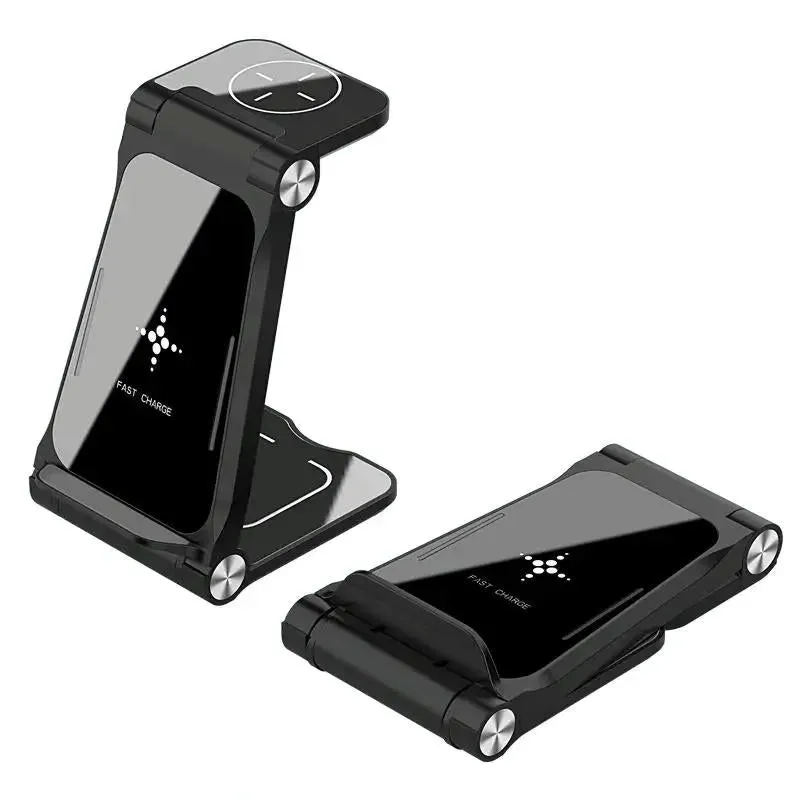 3 In 1 Foldable Fast Charging Station Qi Certified