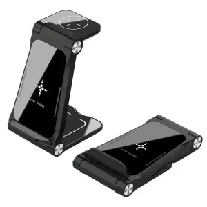 3 In 1 Foldable Fast Charging Station Qi Certified