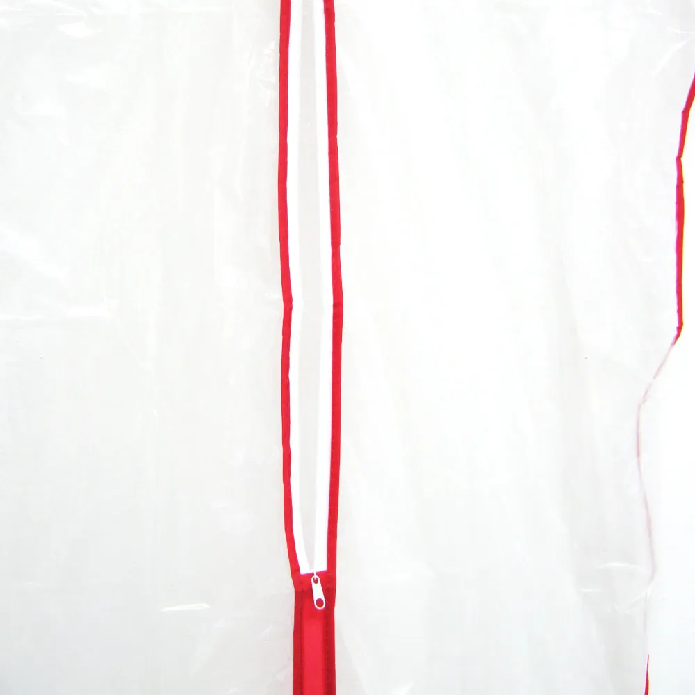 6X Garment Bags Travel Dress Suit Storage Clear Dust Cover 34" Full Zipper Coat