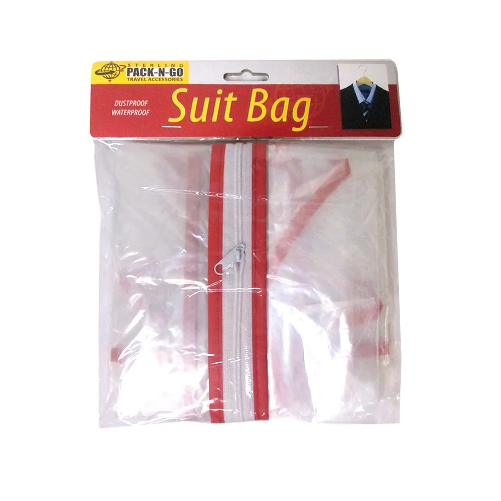 6X Garment Bags Travel Dress Suit Storage Clear Dust Cover 34" Full Zipper Coat