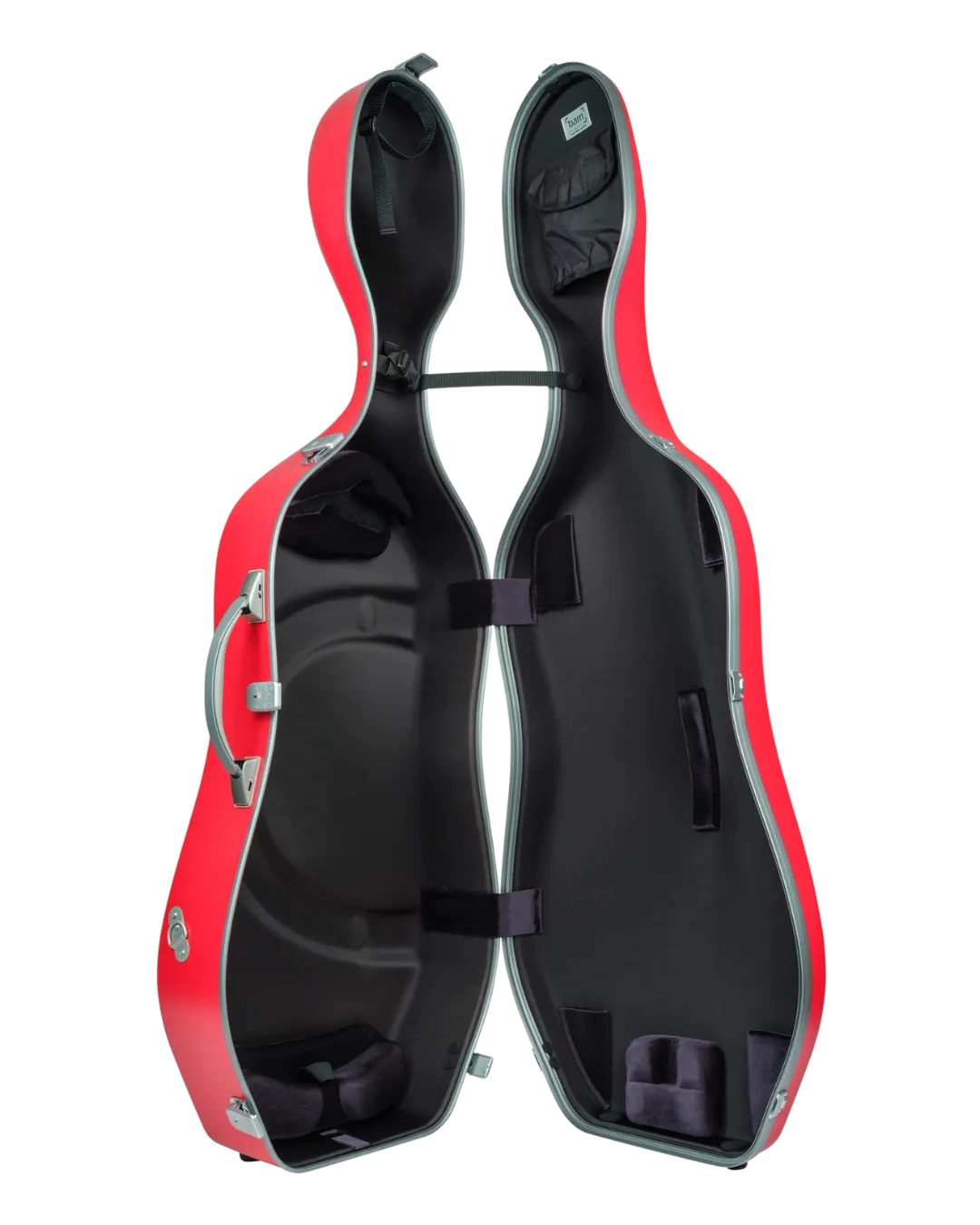 BAM Graffiti Hightech Slim Cello Case Raspberry Red/Silver 4/4