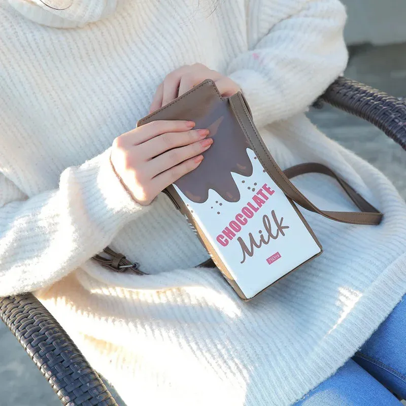 Drink Carton Novelty Shoulder Bag