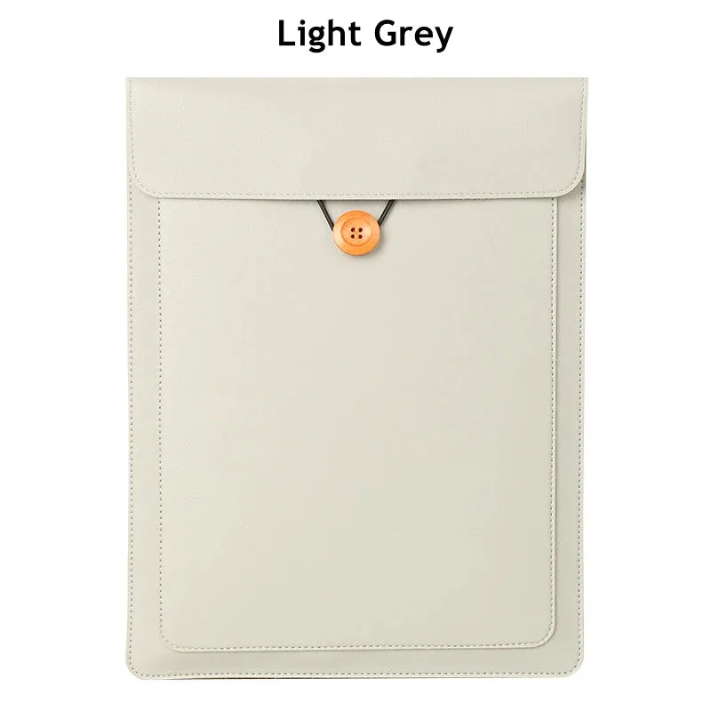 For Macbook Air Pro M1 10,11,12,13,14,15.4 Inch Pu Leather Sleeve Case Laptop Bag