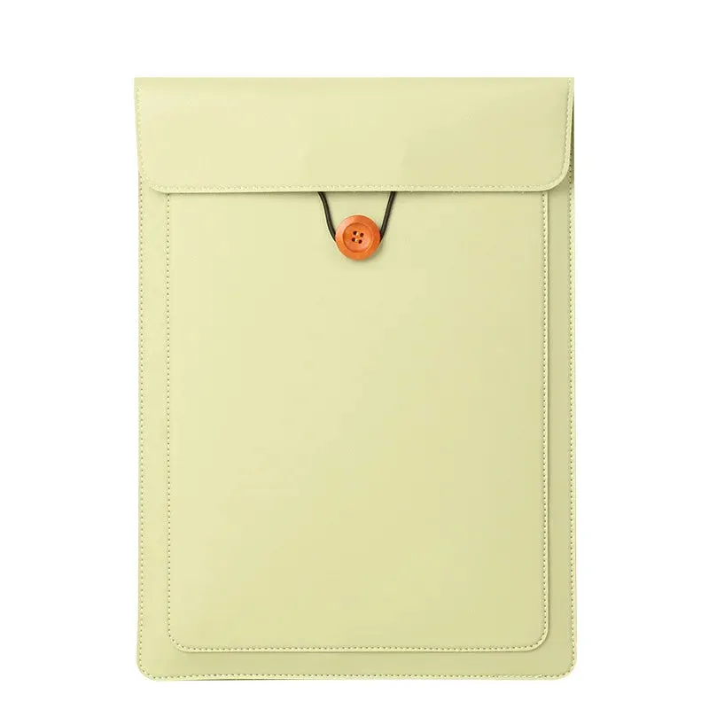 For Macbook Air Pro M1 10,11,12,13,14,15.4 Inch Pu Leather Sleeve Case Laptop Bag