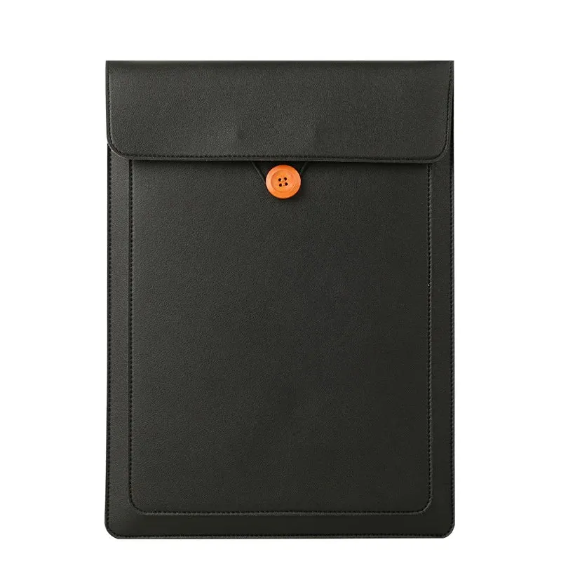 For Macbook Air Pro M1 10,11,12,13,14,15.4 Inch Pu Leather Sleeve Case Laptop Bag