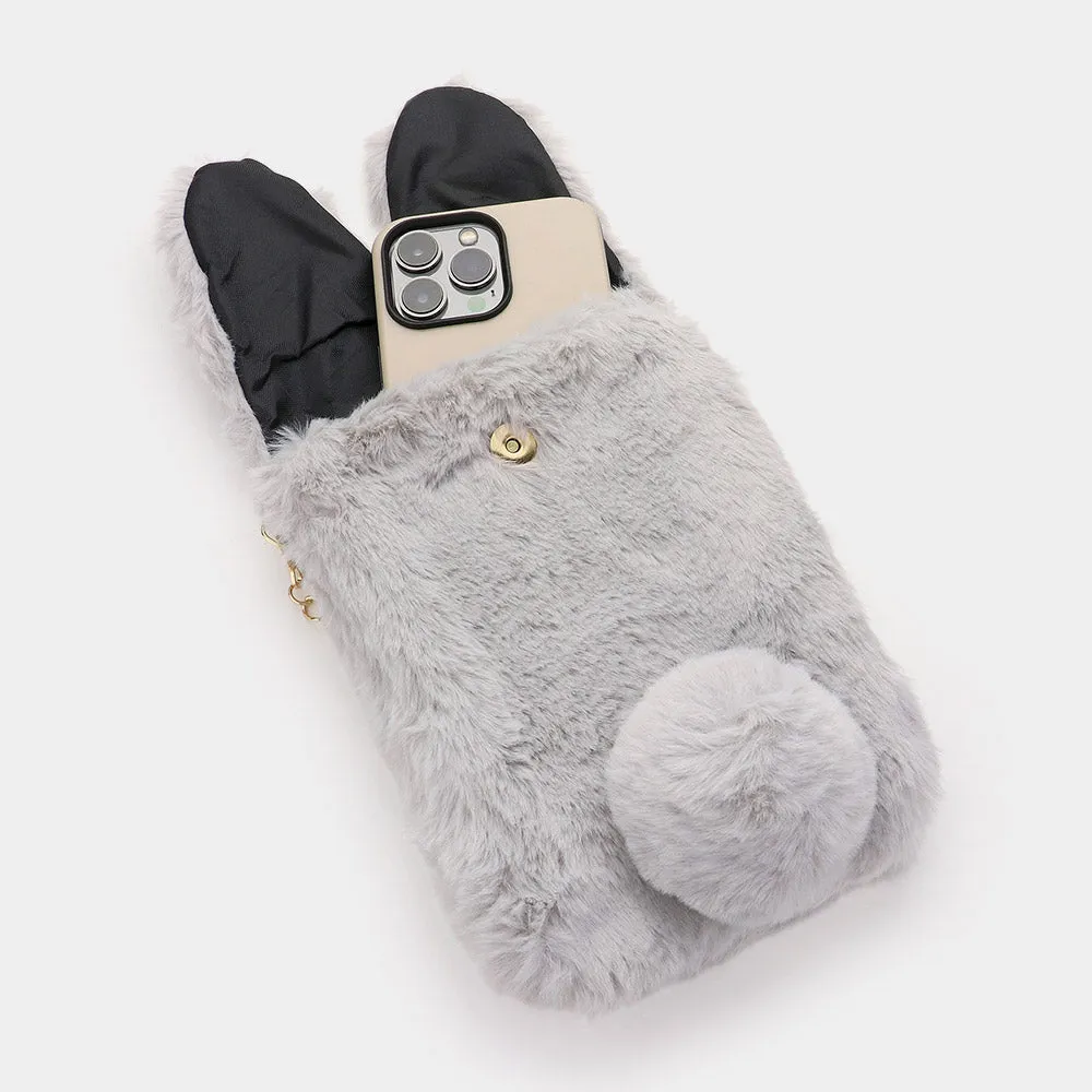 iLLASPARKZ Faux Fur Bunny Clutch / Crossbody Bag
