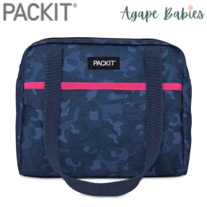 PackIt Freezable Hampton Lunch Bag - Heather Leopard Navy