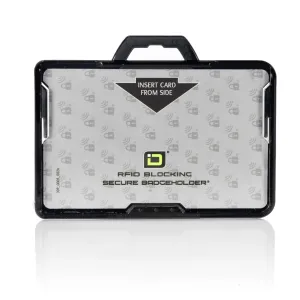 Secure Badge Holder BloxProx ™ Lite LANDSCAPE - Protects 125Khz HID Prox - 1 ID Card Holder