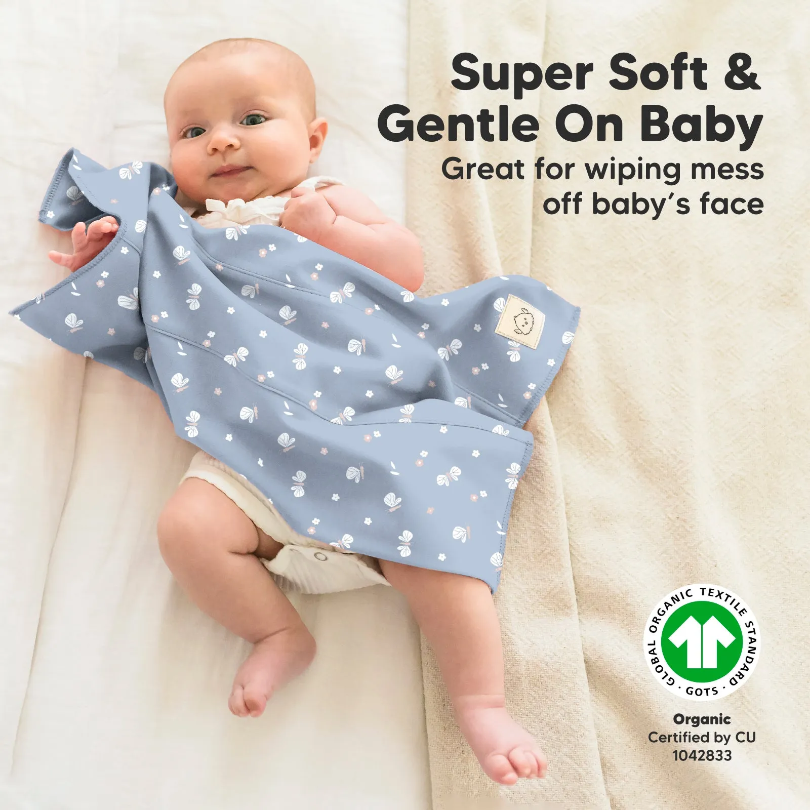 Shea Burp Cloths (Fleur)
