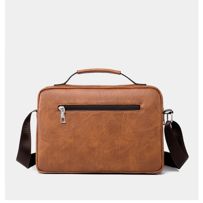 West Louis Men Leather Business-Men Briefcase
