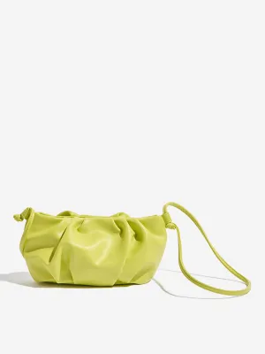 Westside Lime Pleated Sling Bag